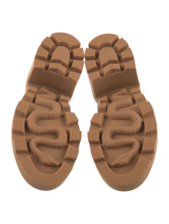 Gucci Printed Combat Boots