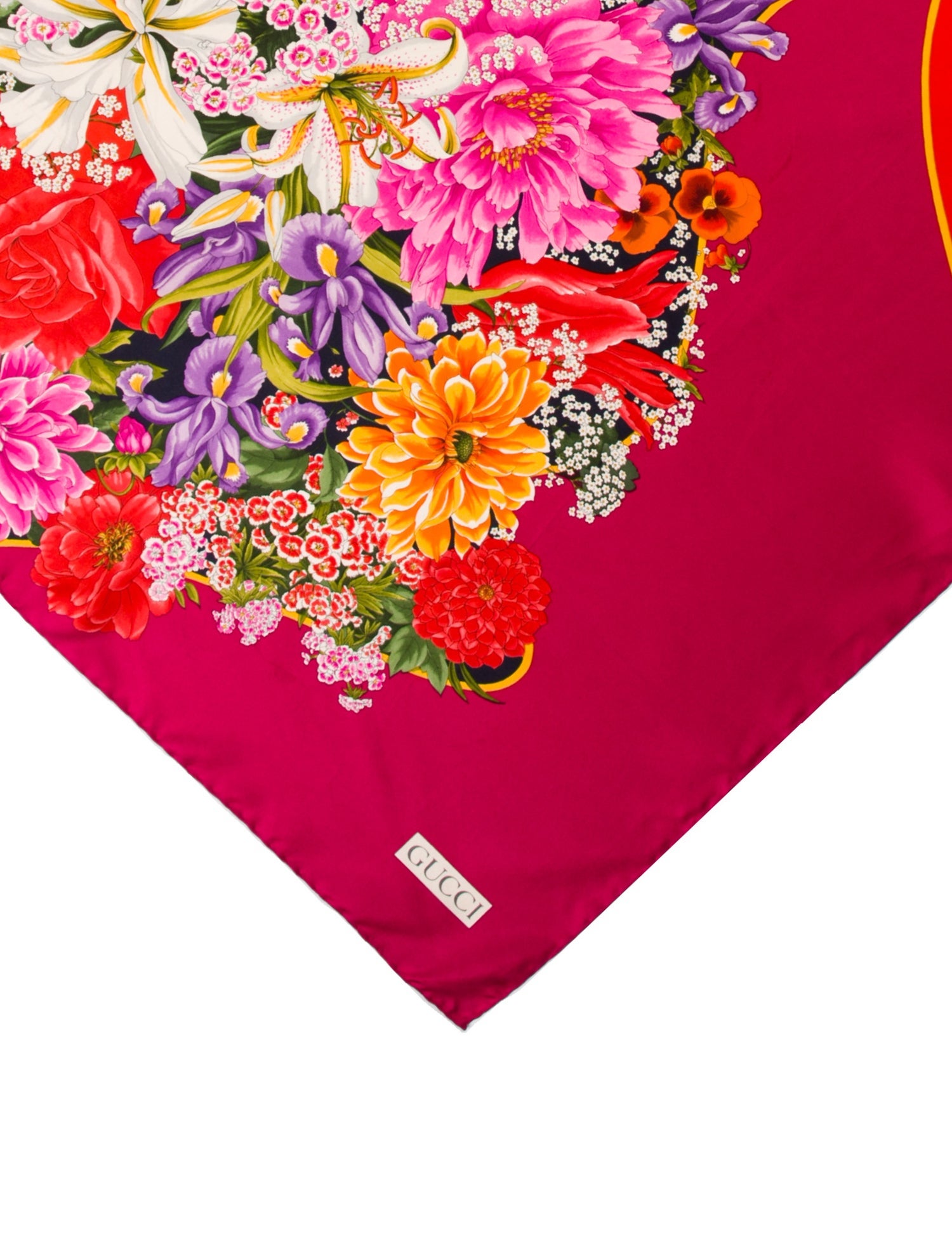 Gucci Silk Blooms Print Scarf