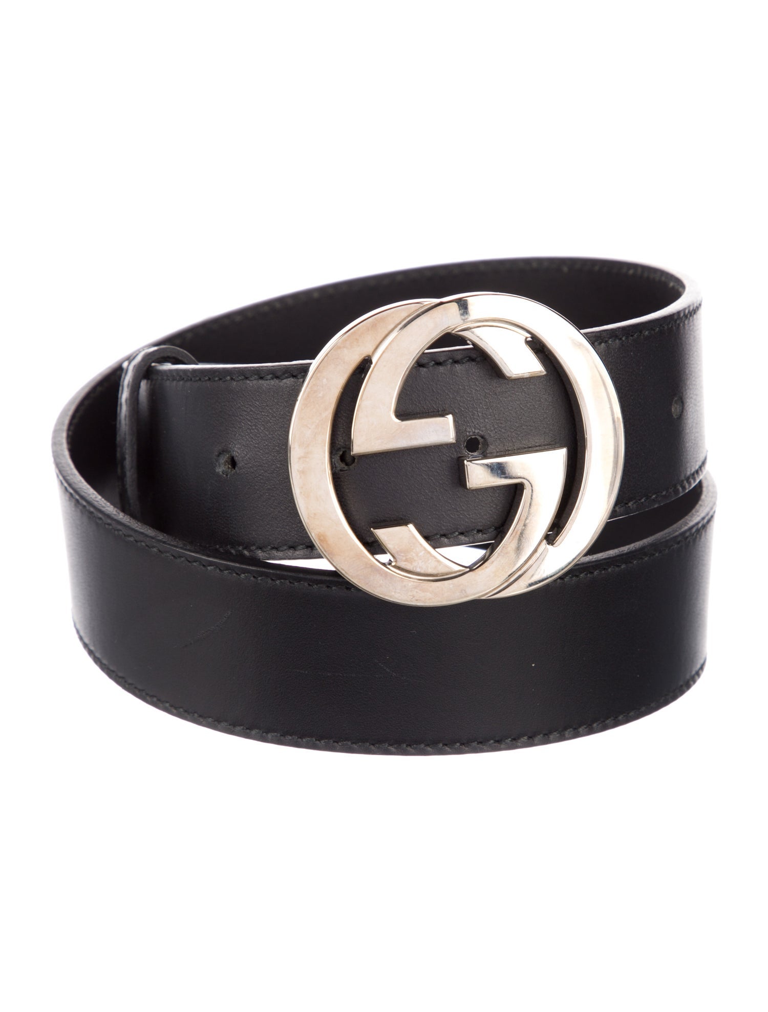 Gucci Interlocking G Logo Leather Belt