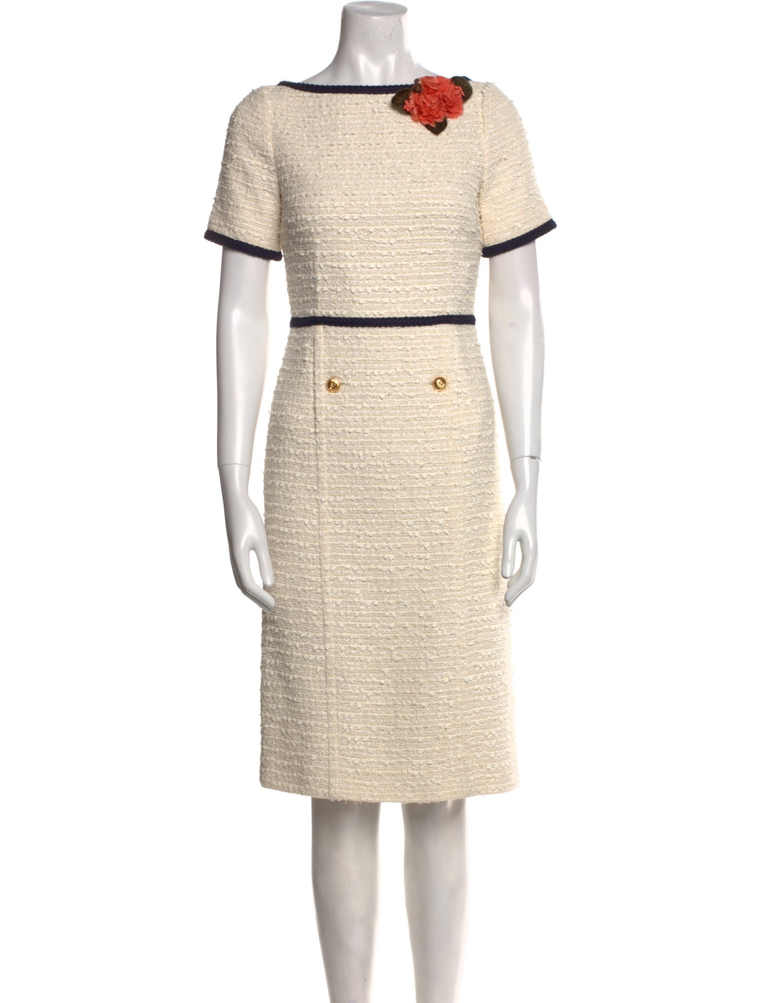 Gucci Scoop Neck Knee-Length Dress w/ Tags