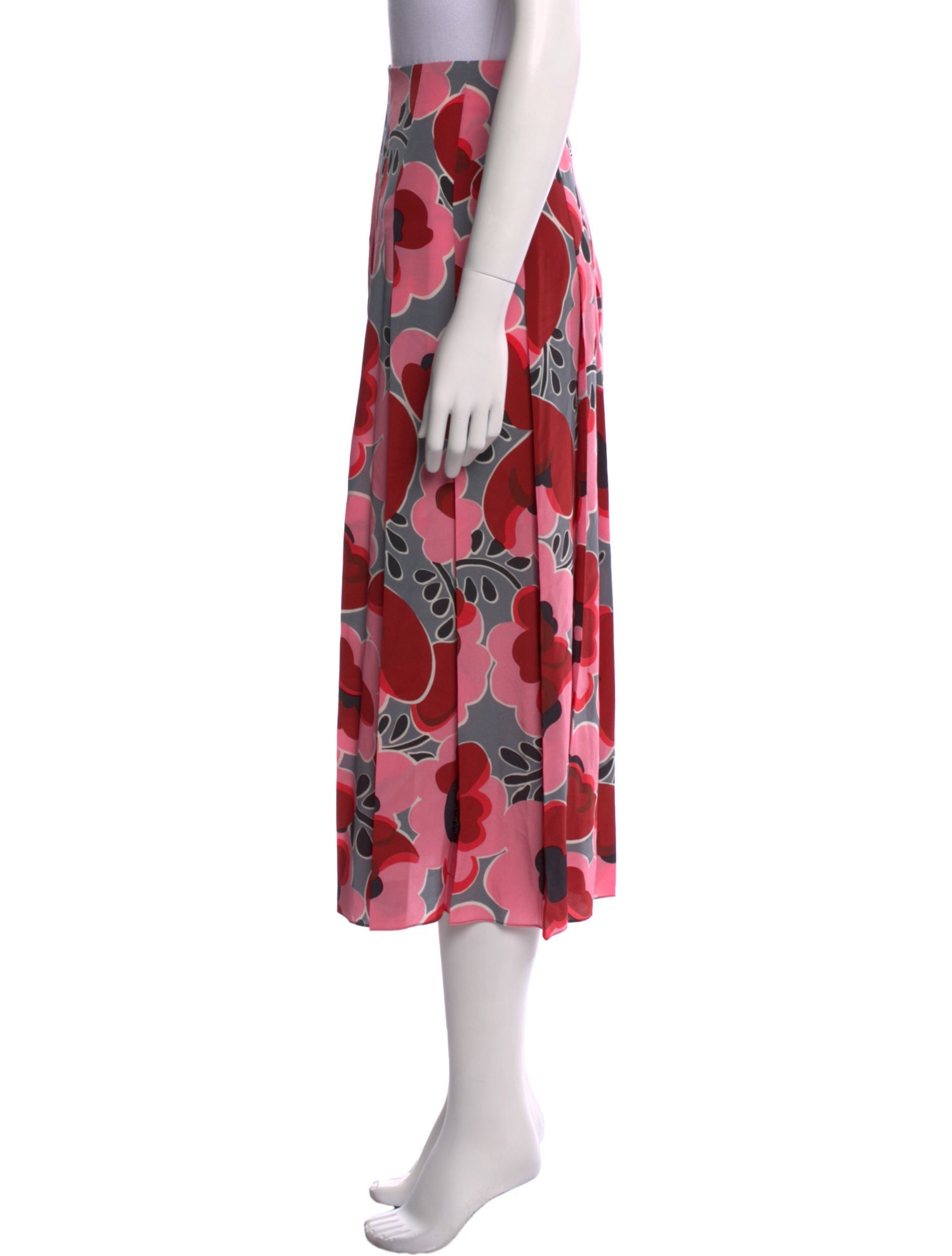 Gucci Silk Midi Length Skirt