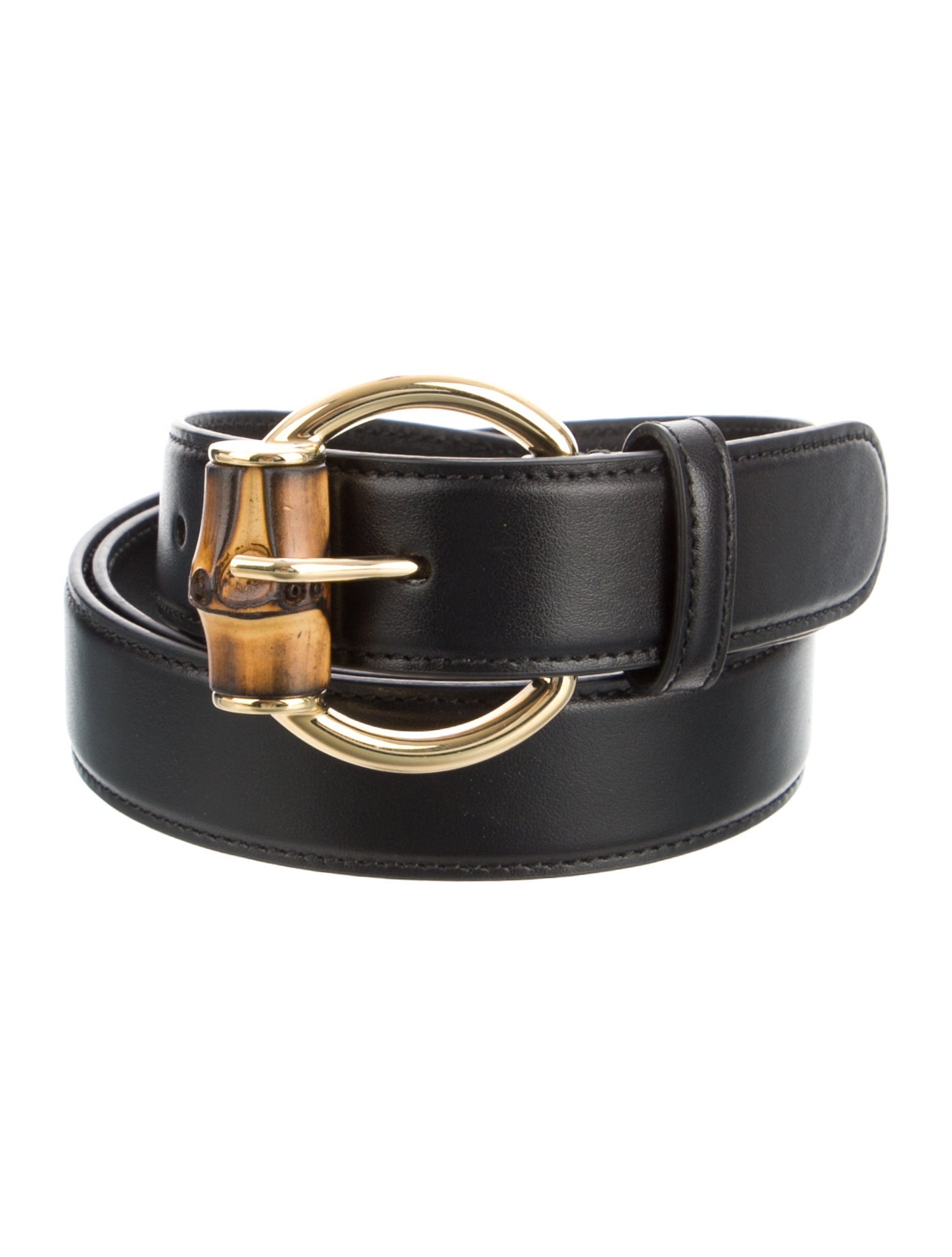 Gucci Double G Logo Leather Belt