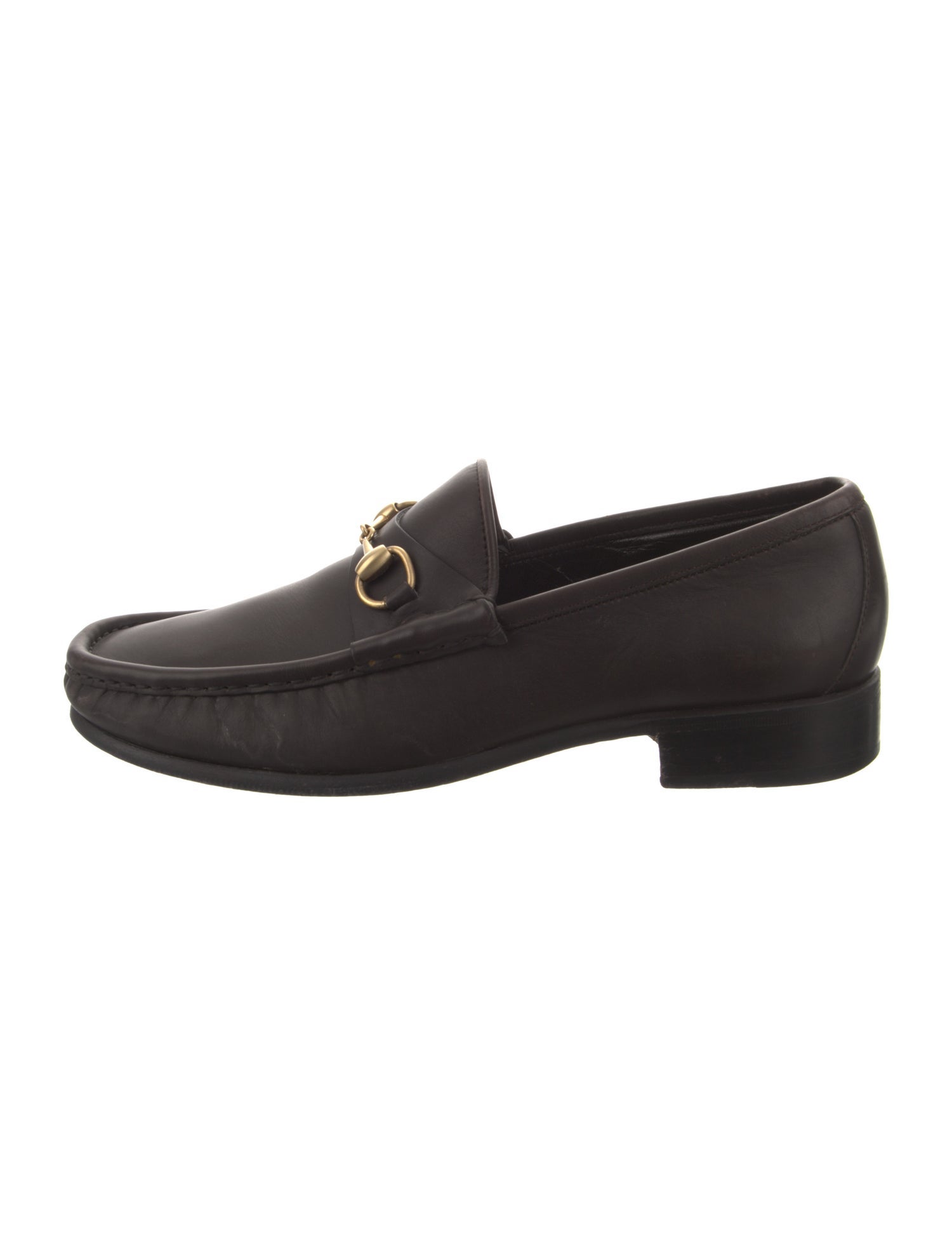 Gucci Horsebit Accent Leather Loafers