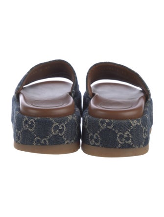 Gucci GG Denim Denim Slides