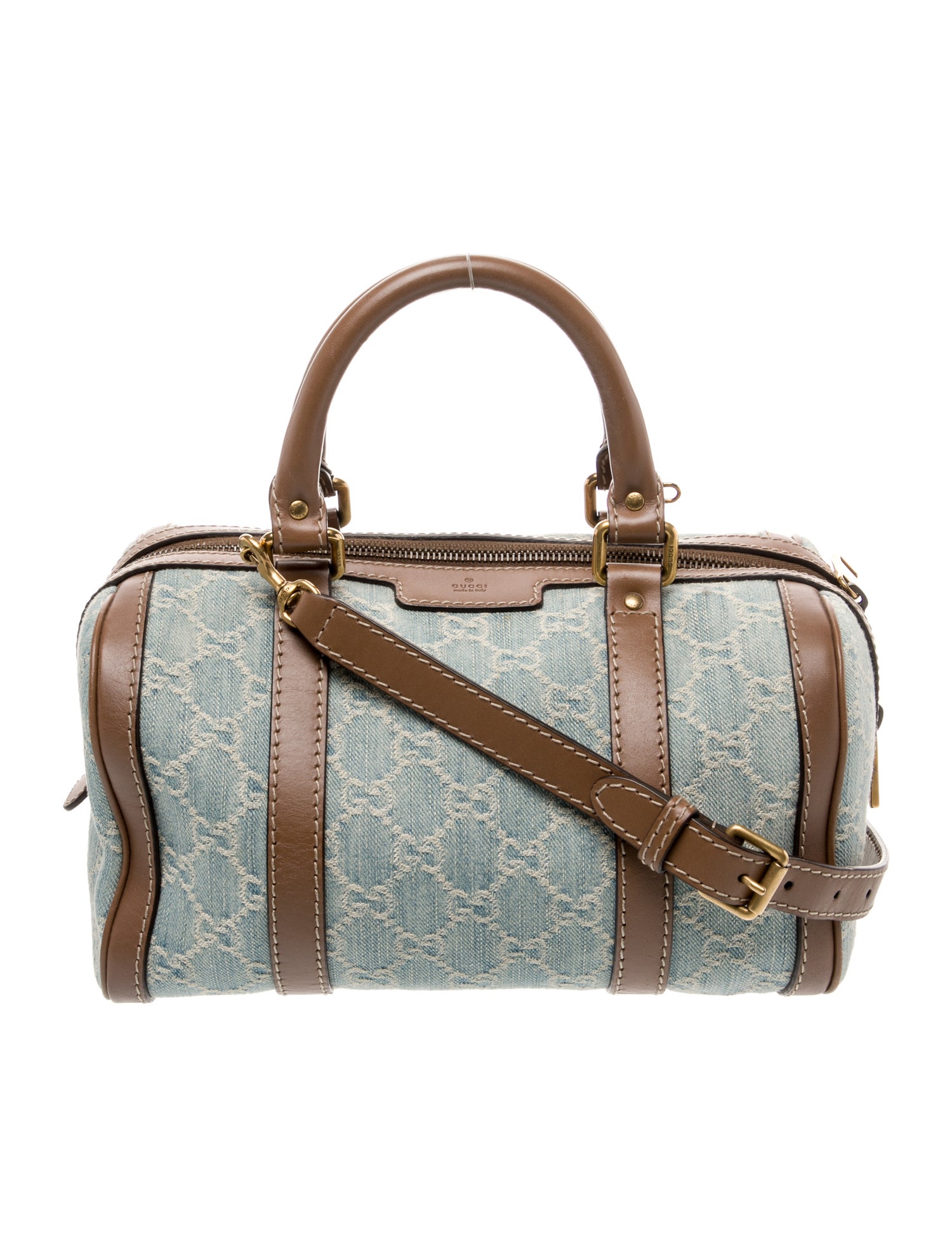 Gucci GG Denim Boston Small w/ Tags