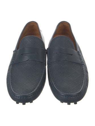 Gucci Diamante Print Leather Drivers