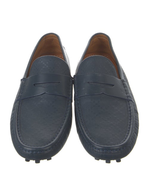 Gucci Diamante Print Leather Drivers