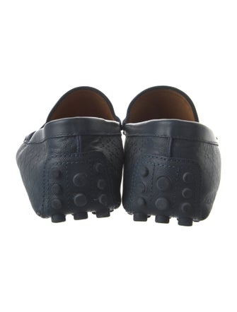 Gucci Diamante Print Leather Drivers