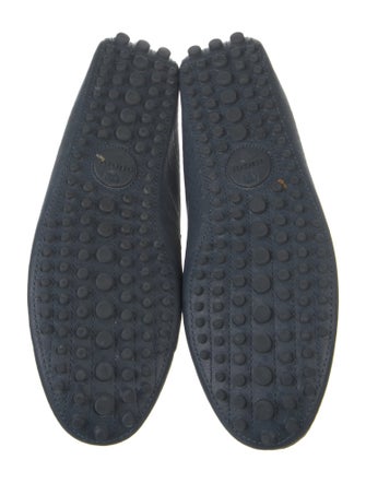 Gucci Diamante Print Leather Drivers