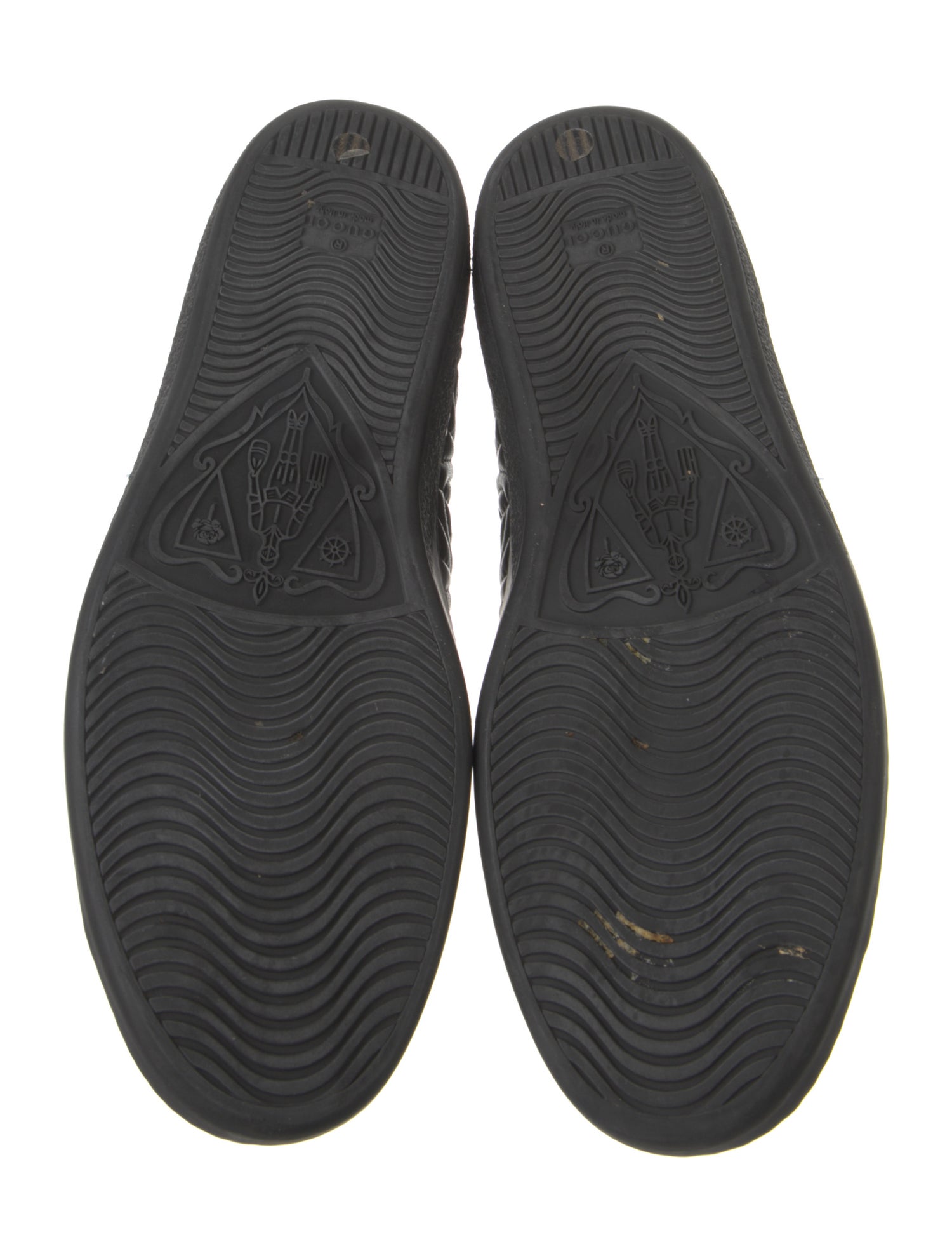 Gucci Leather Printed Sneakers