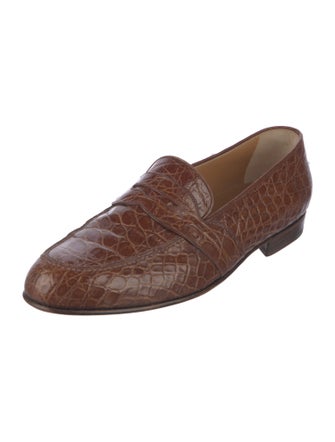 Gucci Crocodile Monk Straps