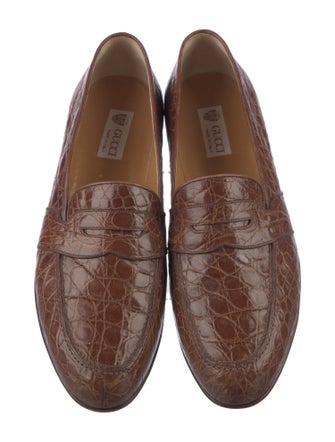 Gucci Crocodile Monk Straps