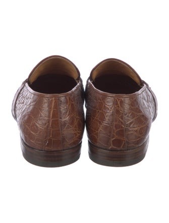 Gucci Crocodile Monk Straps