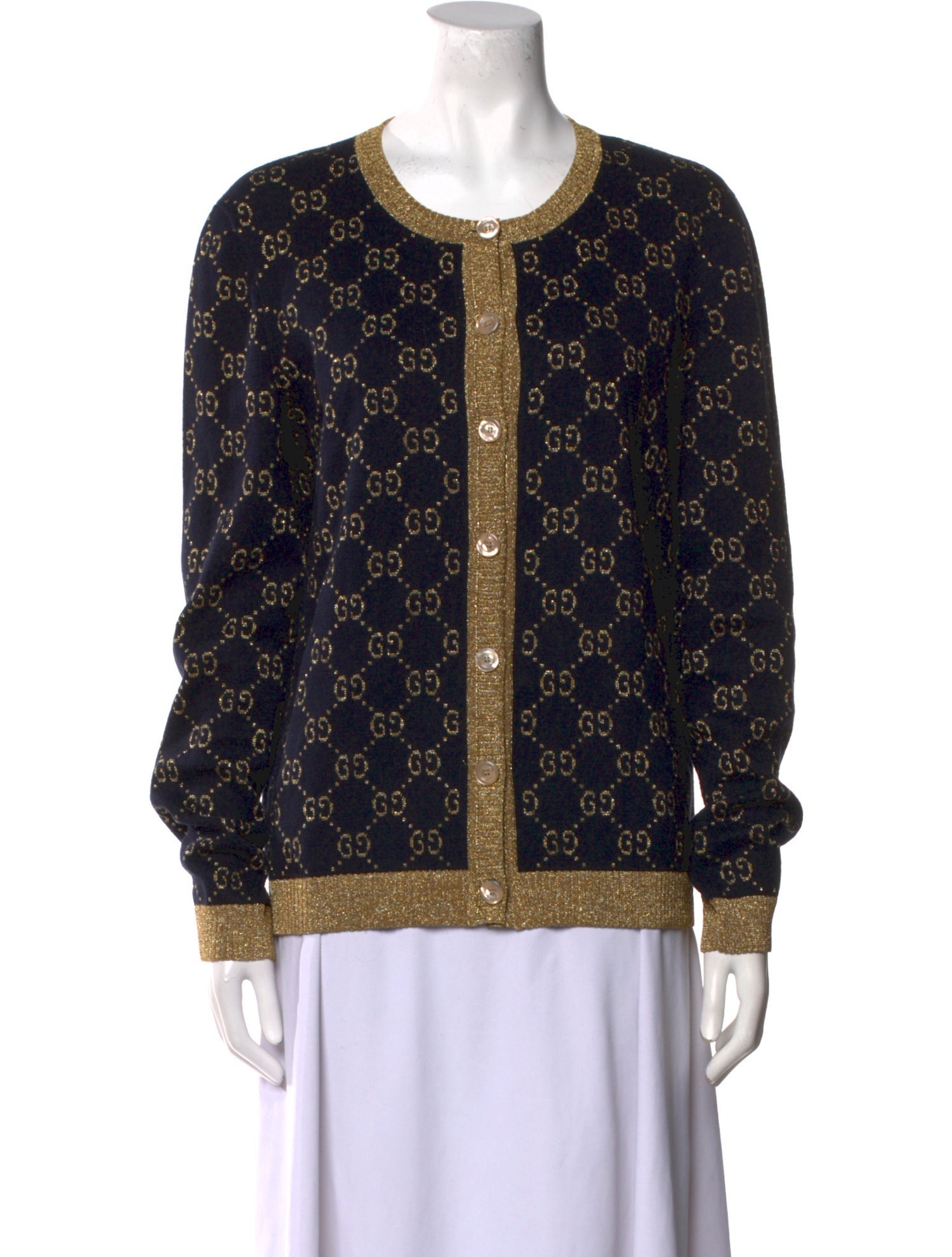 Gucci Printed Crew Neck Sweater