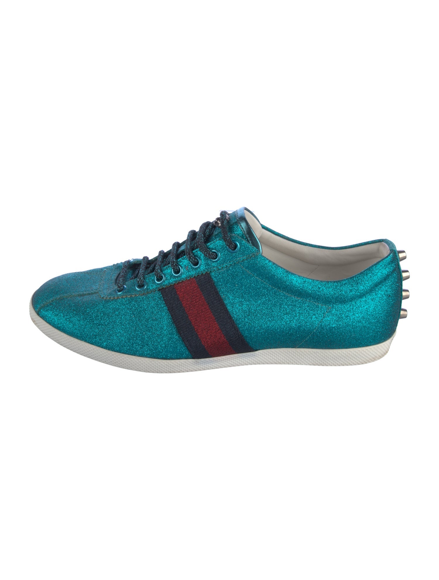Gucci Web Accent Glitter Sneakers