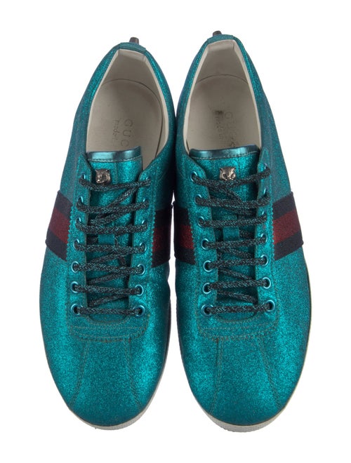Gucci Web Accent Glitter Sneakers