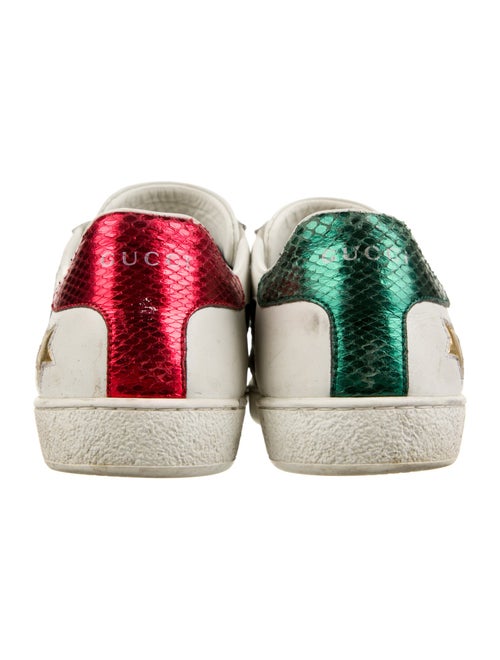 Gucci Web Accent Leather Sneakers