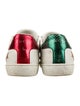 Gucci Web Accent Leather Sneakers