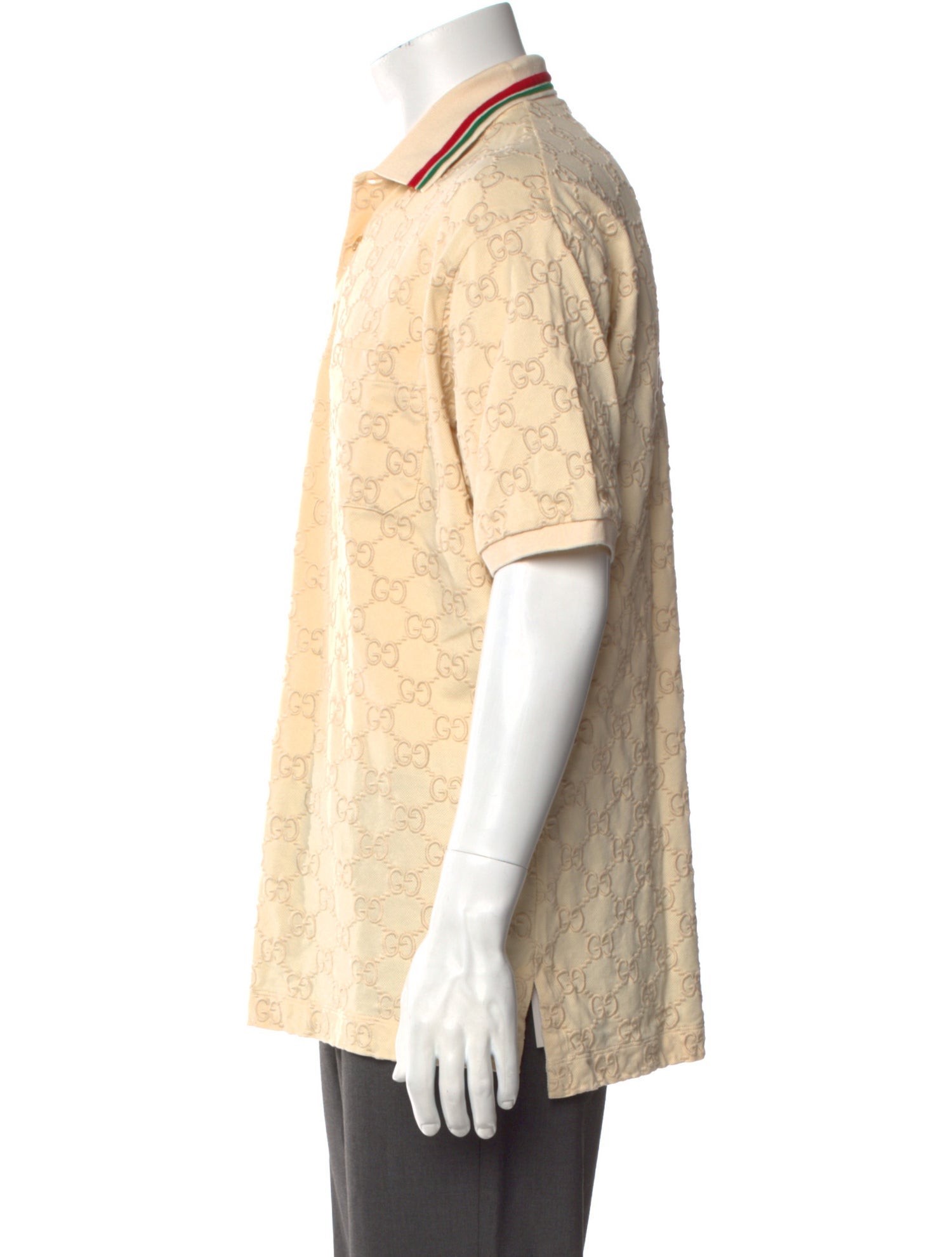 Gucci GG Logo Collar Polo Shirt