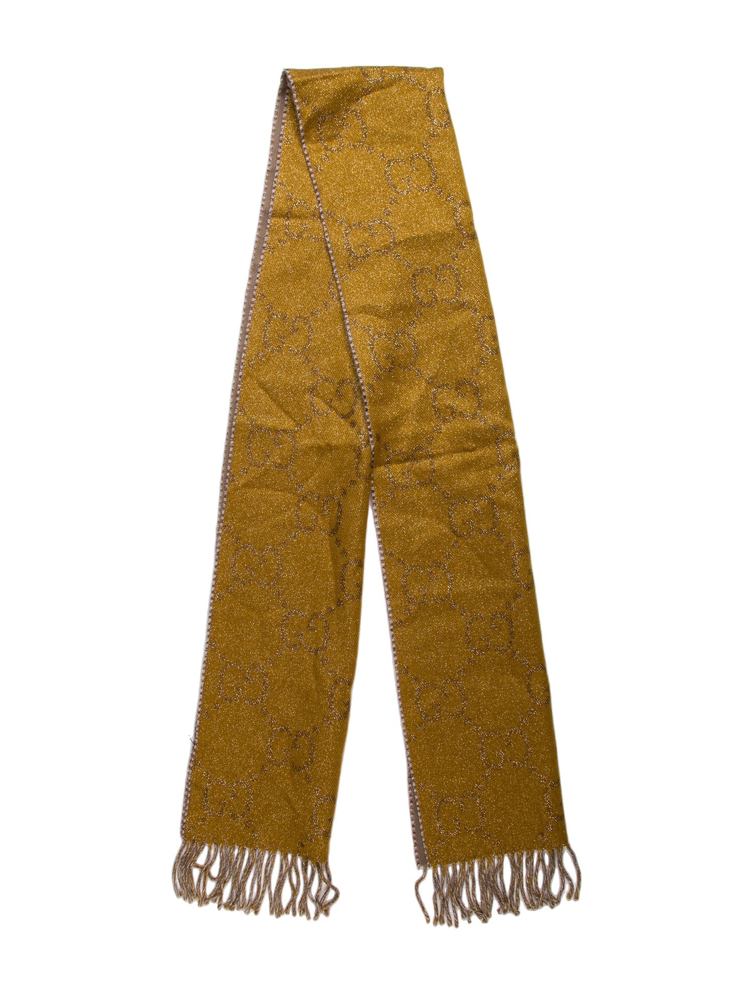 Gucci Wool GG Logo Scarf w/ Tags