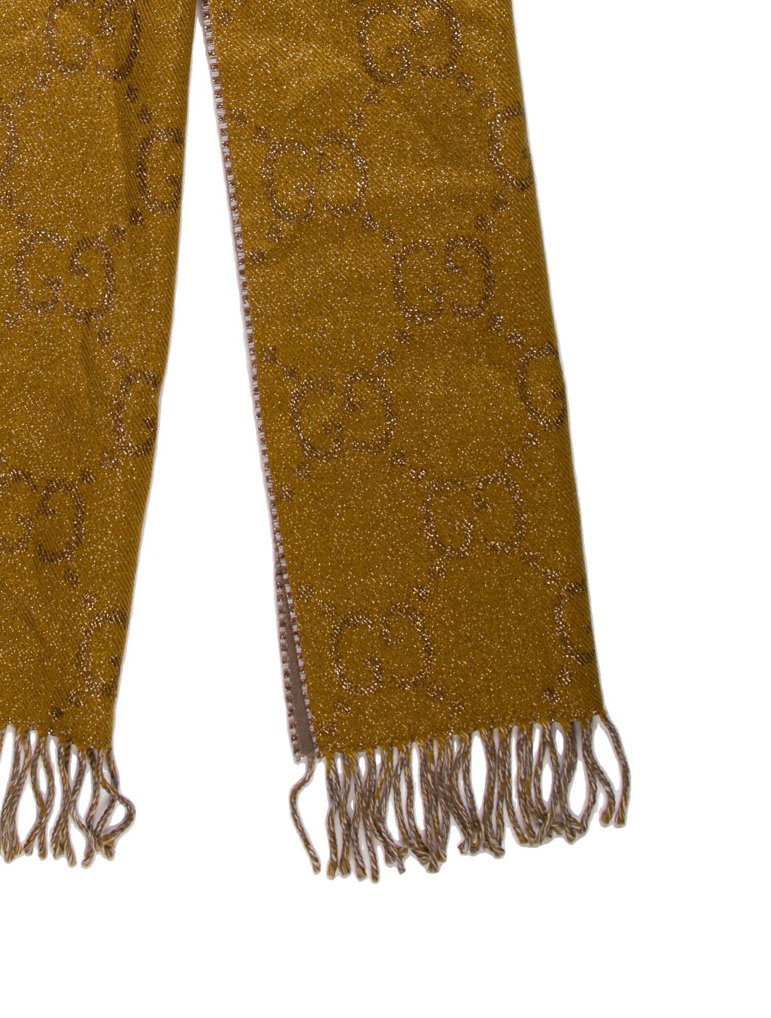 Gucci Wool GG Logo Scarf w/ Tags