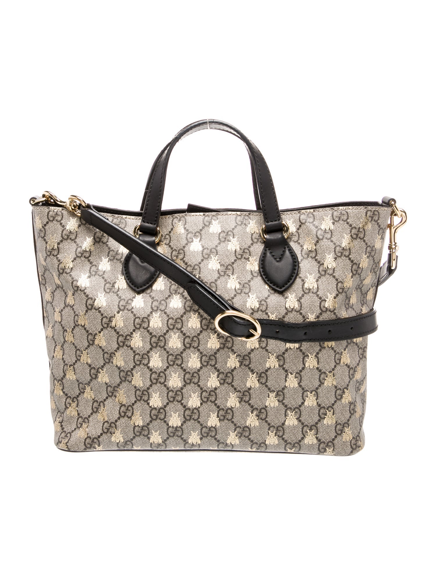 Gucci GG Supreme GG Supreme Bee Tote Bag Small