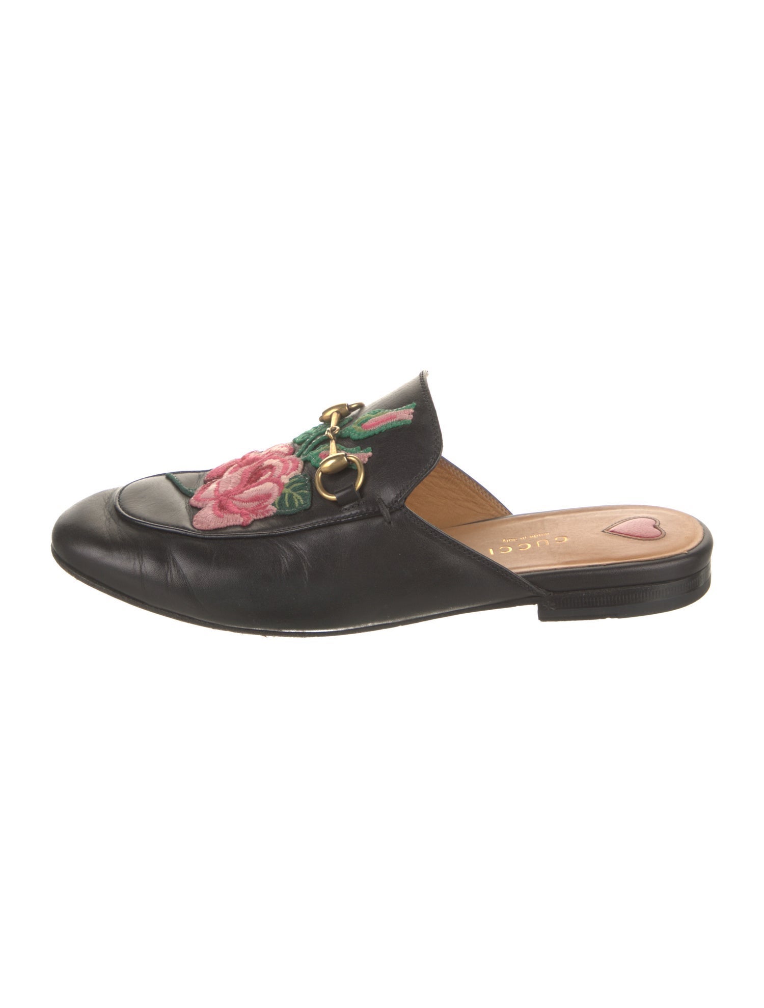 Gucci Horsebit Accent Leather Mules