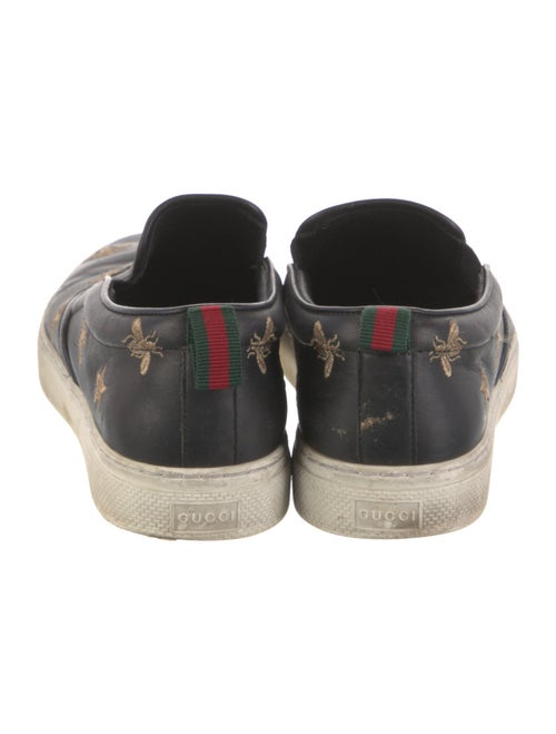 Gucci Web Accent Leather Sneakers