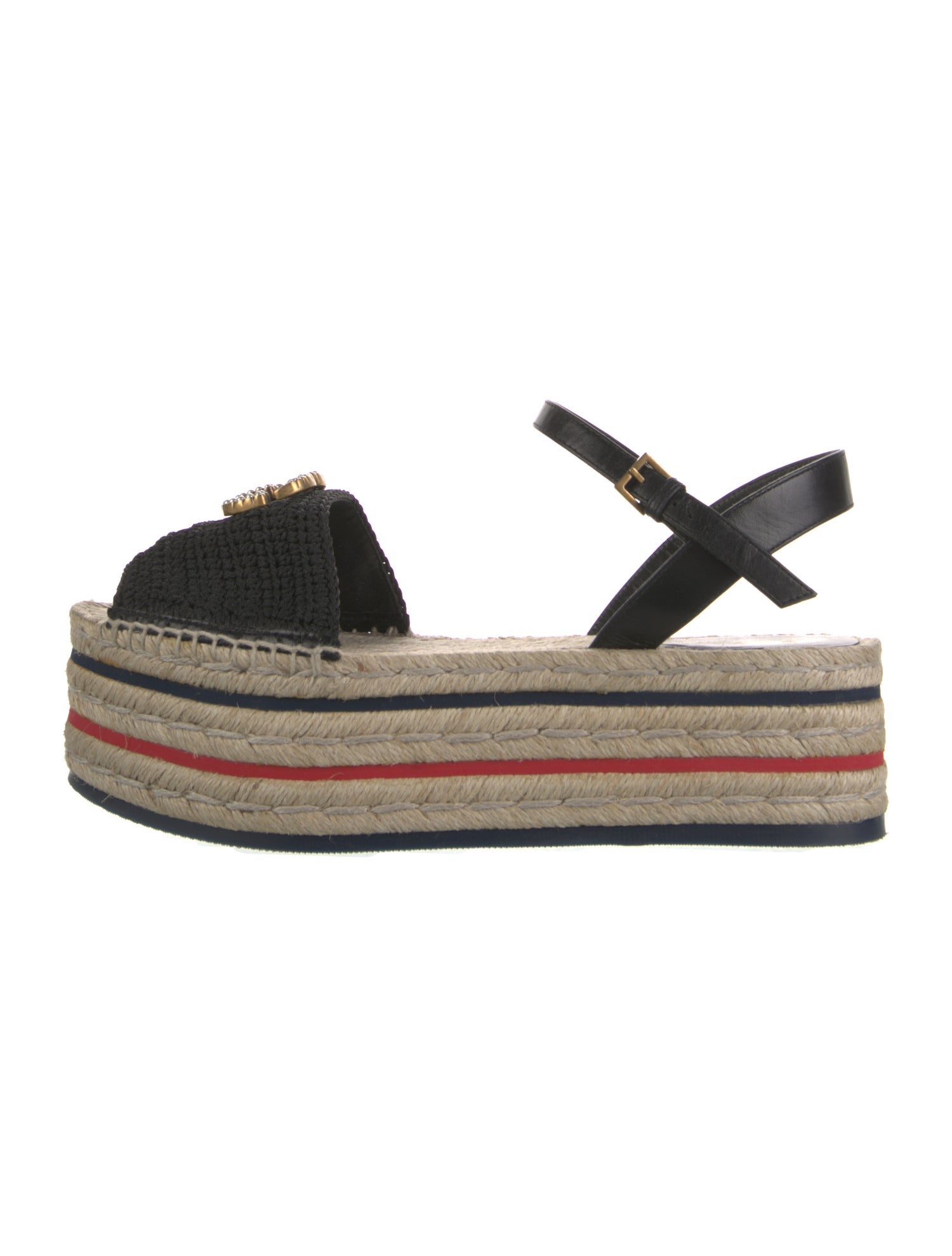 Gucci Faux Pearl Accents Espadrilles