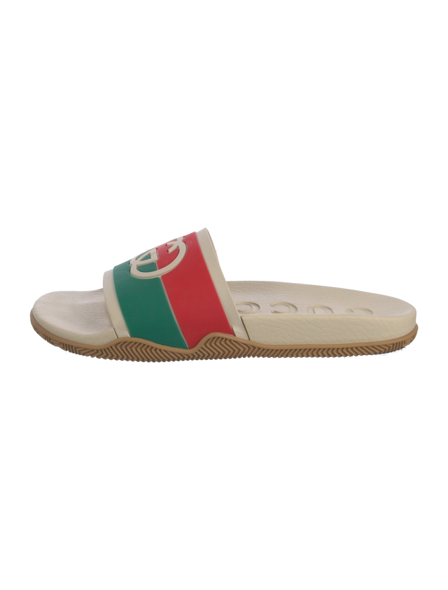 Gucci Web Accent Rubber Slides