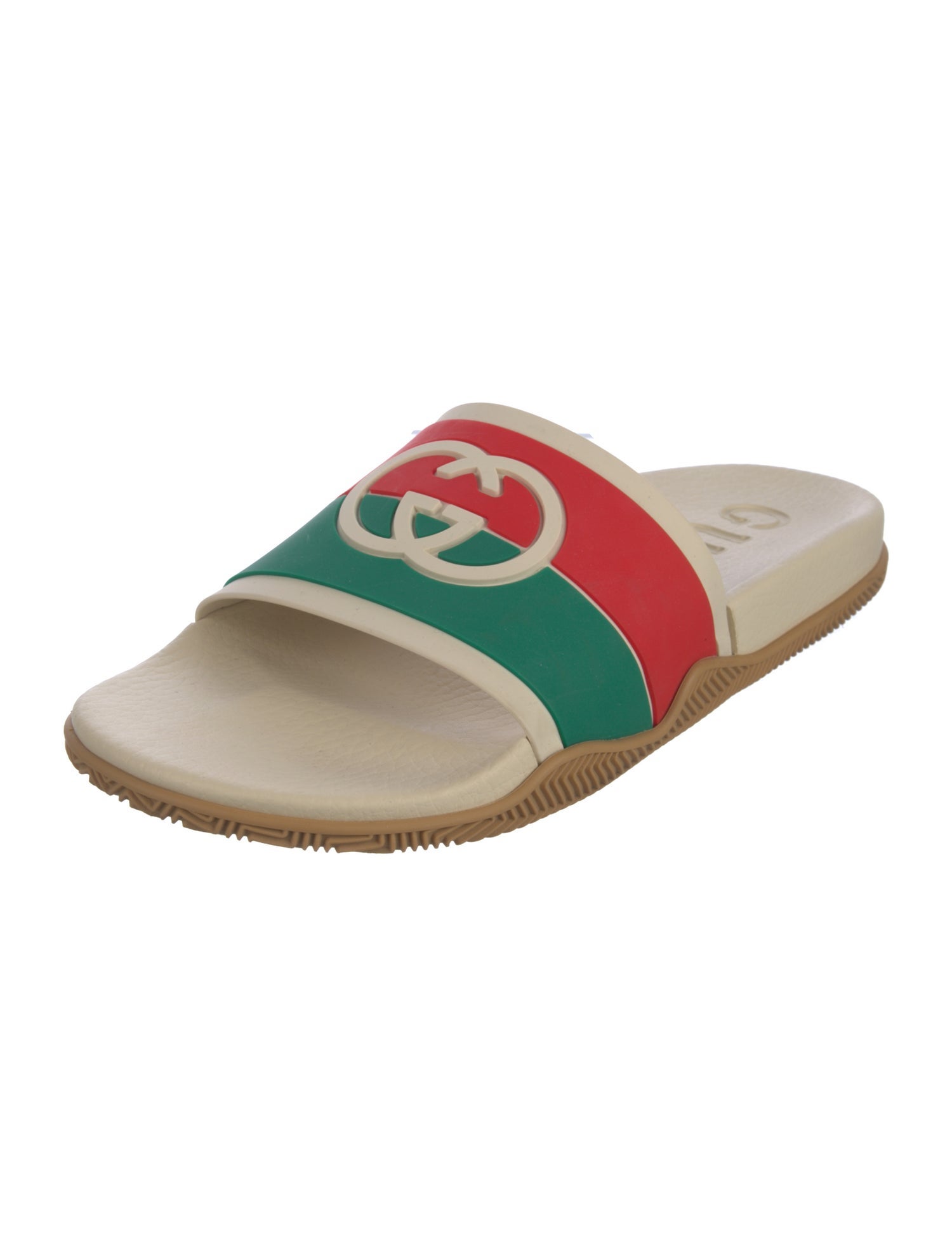 Gucci Web Accent Rubber Slides