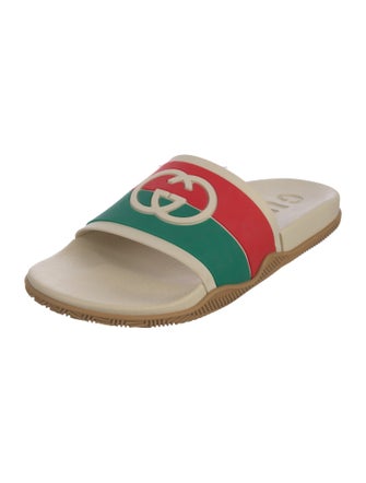 Gucci Web Accent Rubber Slides