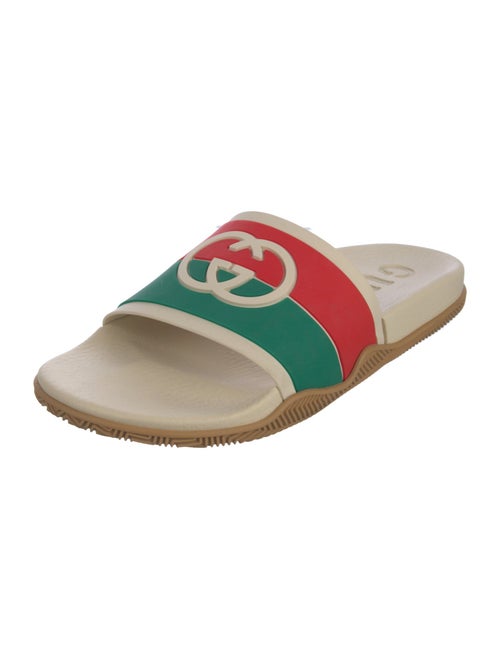 Gucci Web Accent Rubber Slides