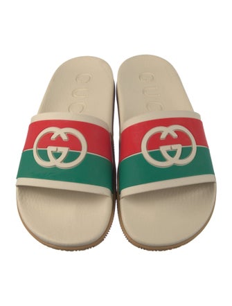 Gucci Web Accent Rubber Slides