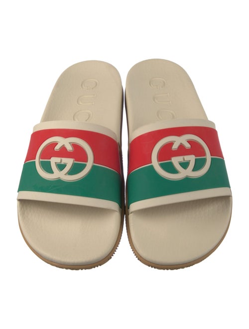 Gucci Web Accent Rubber Slides