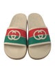 Gucci Web Accent Rubber Slides