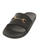 Gucci Horsebit Accent Leather Slides