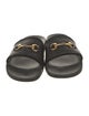 Gucci Horsebit Accent Leather Slides