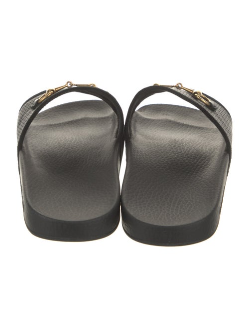 Gucci Horsebit Accent Leather Slides