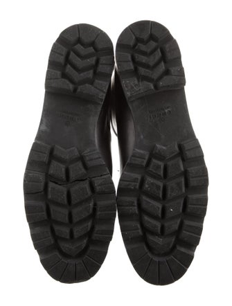 Gucci Horsebit Accent Leather Combat Boots