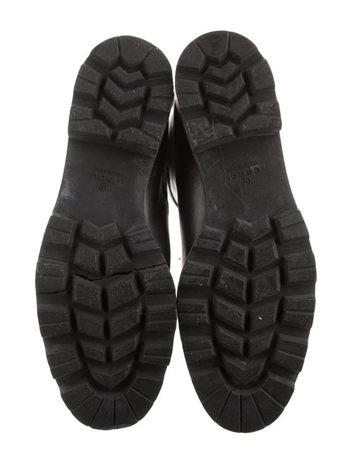 Gucci Horsebit Accent Leather Combat Boots