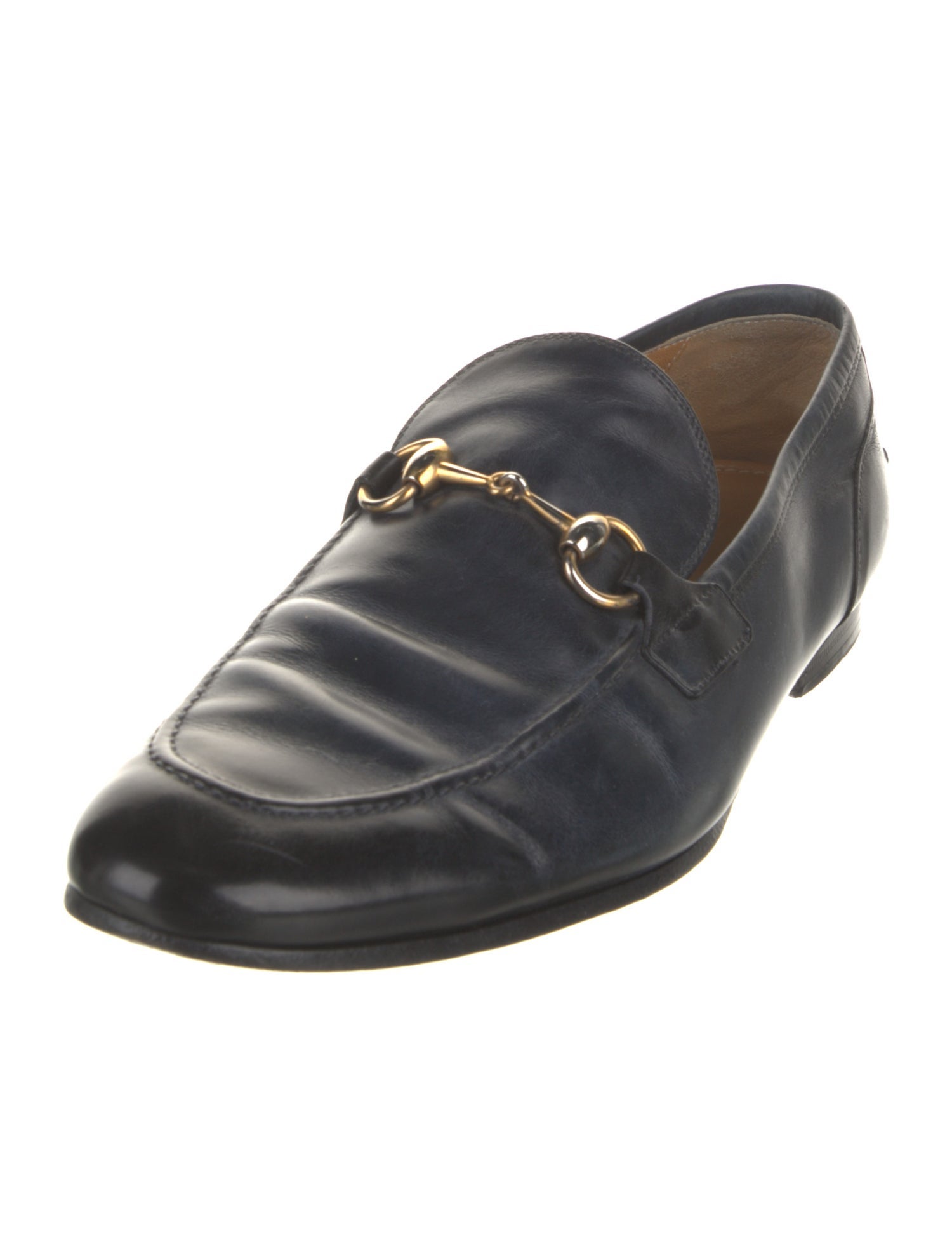 Gucci Horsebit Accent Leather Dress Loafers