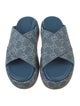 Gucci GG Denim Denim Slides