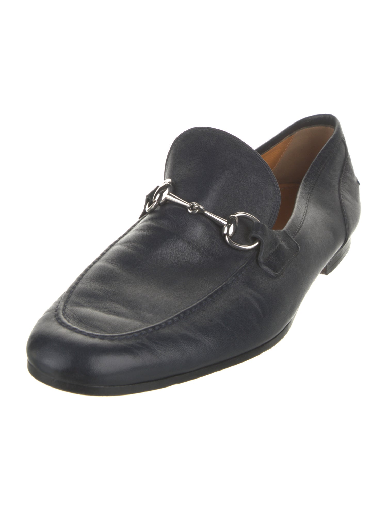 Gucci Horsebit Accent Leather Dress Loafers