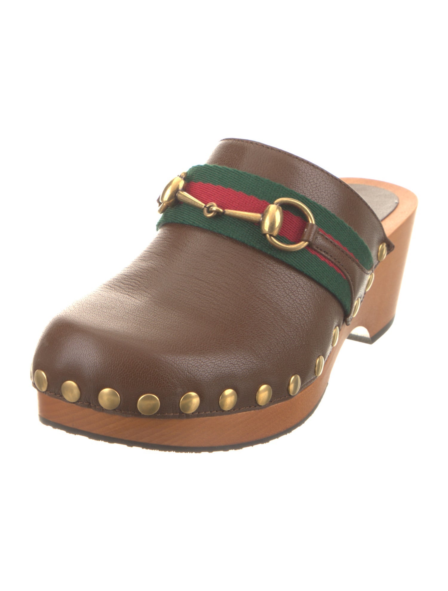 Gucci Leather Lace Pattern Mules