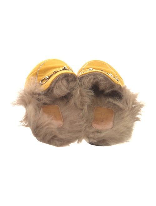 Gucci Horsebit Accent Velvet Mules