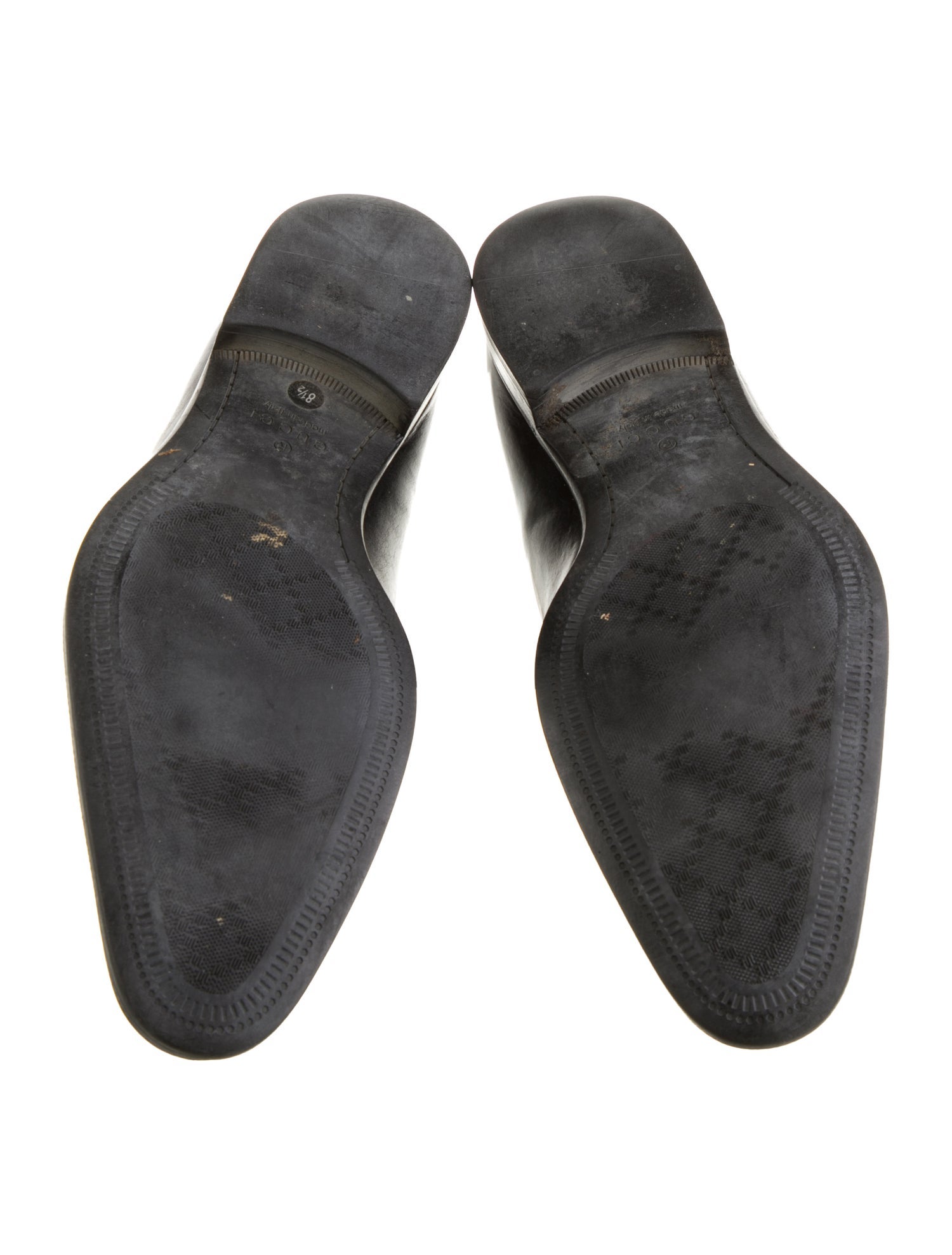 Gucci Imprimé Pattern Leather Oxfords