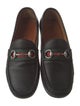Gucci Web Accent Leather Drivers