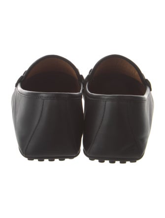 Gucci Web Accent Leather Drivers