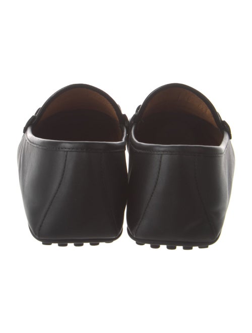 Gucci Web Accent Leather Drivers